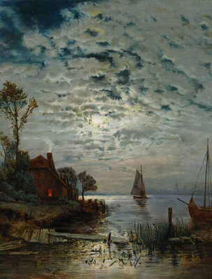 Каразин Николай Николаевич. Лунная ночь. Рыбацкая деревня